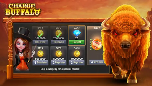 Charge Buffalo Slot-TaDa Games screenshot 2