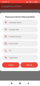 Engagenova eClaims screenshot 1