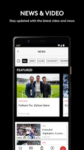 Official Fulham FC App screenshot 2