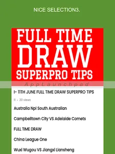 FULL TIME DRAW SUPERPRO TIPS screenshot 16