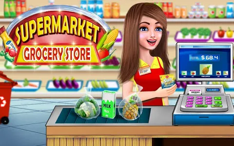 Supermarket Cash Register Sim screenshot 1