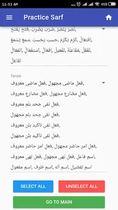 Arabic Sarf Practice screenshot 1