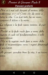 Pensieri di Giovanni Paolo II screenshot 4