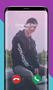 Unspeakable Call Me - Fake Cal screenshot 0