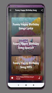 funny happy birthday song screenshot 0