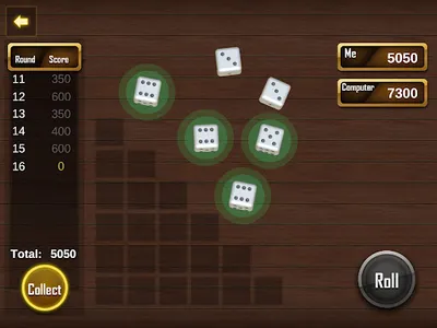 Farkle Dice 3d 1000 game screenshot 10
