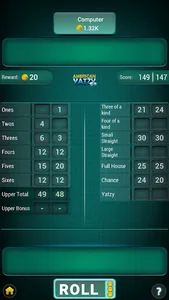 Yatzy Game Dice Offline screenshot 3