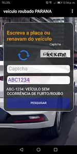 Furto veículo PARANÁ screenshot 2