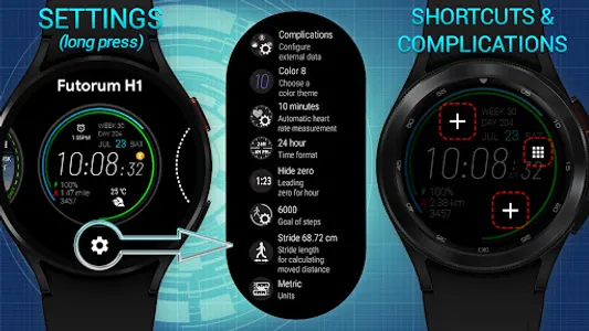 Futorum H1 Digital watch face screenshot 1