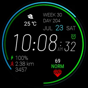 Futorum H1 Digital watch face screenshot 15