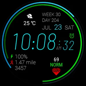 Futorum H1 Digital watch face screenshot 16