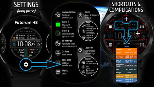Futorum H8 Digital watch face screenshot 20