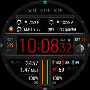 Futorum H8 Digital watch face screenshot 28