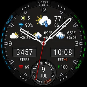 Weather watch face W3.5 screenshot 21
