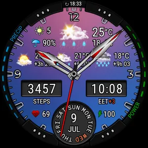 Weather watch face W3.5 screenshot 22