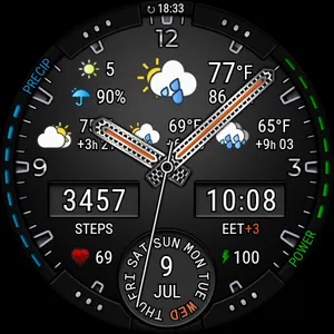 Weather watch face W3.5 screenshot 23