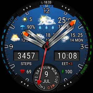 Weather watch face W3.5 screenshot 24