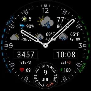 Weather watch face W3.5 screenshot 27
