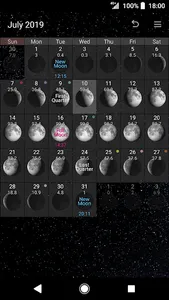 Simple Moon Phase Calendar screenshot 0