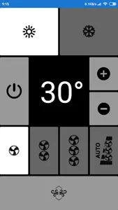 remote BlueStar AC no settings screenshot 0
