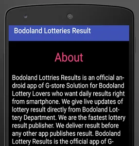 Bodoland Lotteries Result screenshot 3