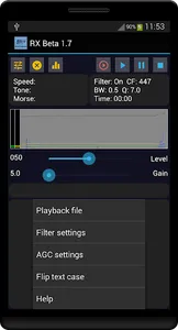 G0HYN RX Morse screenshot 0