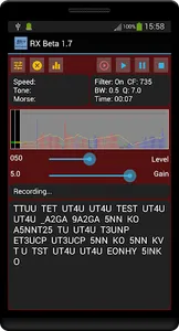G0HYN RX Morse screenshot 2