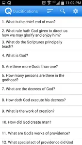 Westminster Catechism Quizzer screenshot 1