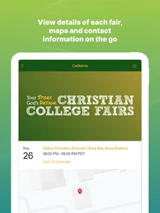 Christian College Fairs App screenshot 8
