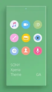 COLOR™ XPERIA | Theme A LIME screenshot 1