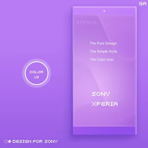 COLOR™ XPERIA | Theme A PURPLE screenshot 0