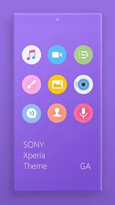 COLOR™ XPERIA | Theme A PURPLE screenshot 2