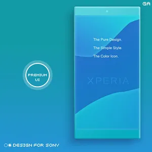 Theme XPERIA ON | Be Blue screenshot 0