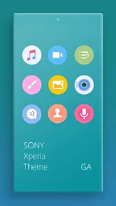 Theme XPERIA ON | Be Blue screenshot 1