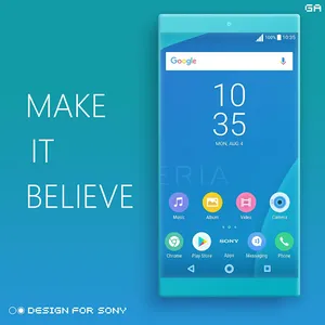 Theme XPERIA ON | Be Blue screenshot 4