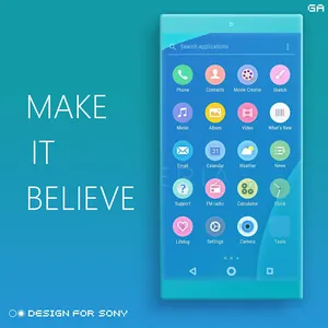 Theme XPERIA ON | Be Blue screenshot 6