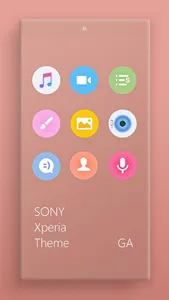 Theme XPERIA ON™ | Be Orange screenshot 1