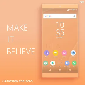 Theme XPERIA ON™ | Be Orange screenshot 4