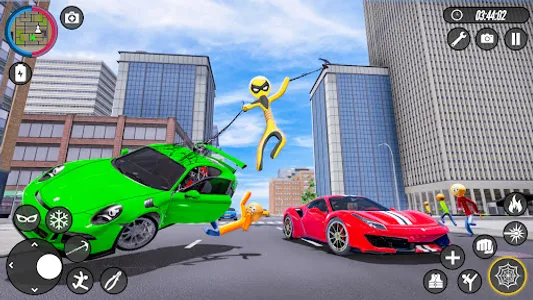 Stickman Rope Hero:Spider Game screenshot 14