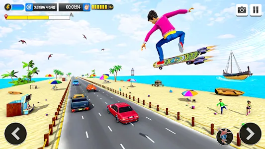 Skateboard Games: Car Games screenshot 1