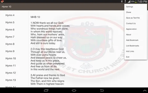 Methodist Hymn Book offline. screenshot 11