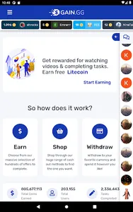 GAIN.GG - Earn Crypto and Cash screenshot 3
