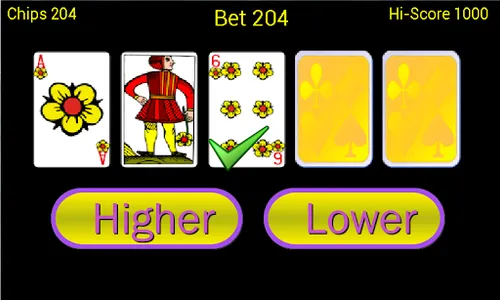 Higher or Lower card game screenshot 6