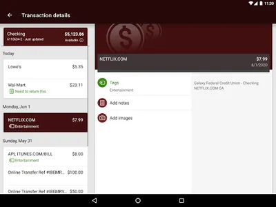 Galaxy FCU screenshot 6