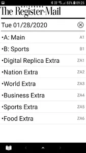 Galesburg Register-Mail Print screenshot 1