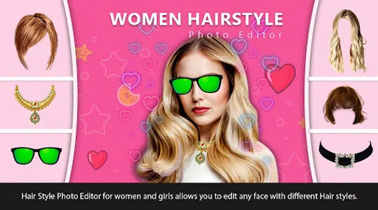 Women Hairstyle Photo Editor screenshot 0