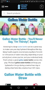 Gallon Water Bottle screenshot 17