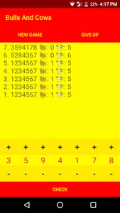Bulls & Cows - Code Cracker Ga screenshot 5