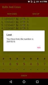 Bulls & Cows - Code Cracker Ga screenshot 6