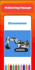Excavator Coloring Game screenshot 0